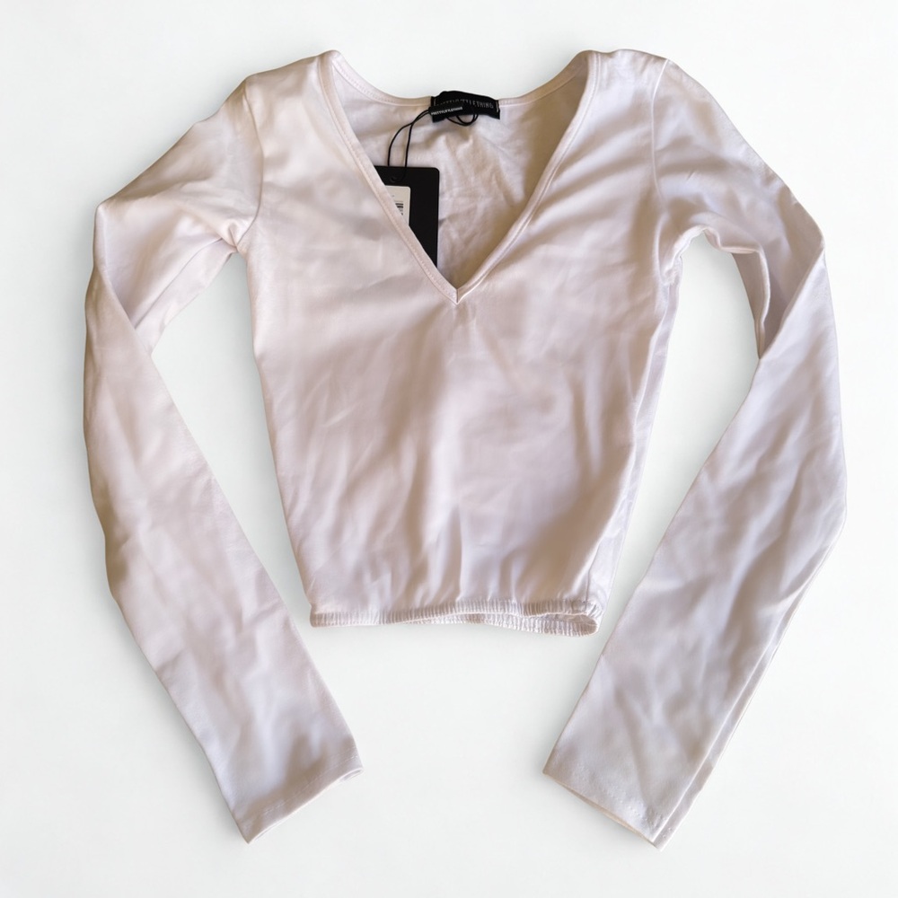 White Long Sleeve Top